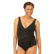 ROPA DE BAÑO AQUASHAPE SOLID MODERATE WRAP DOLFIN