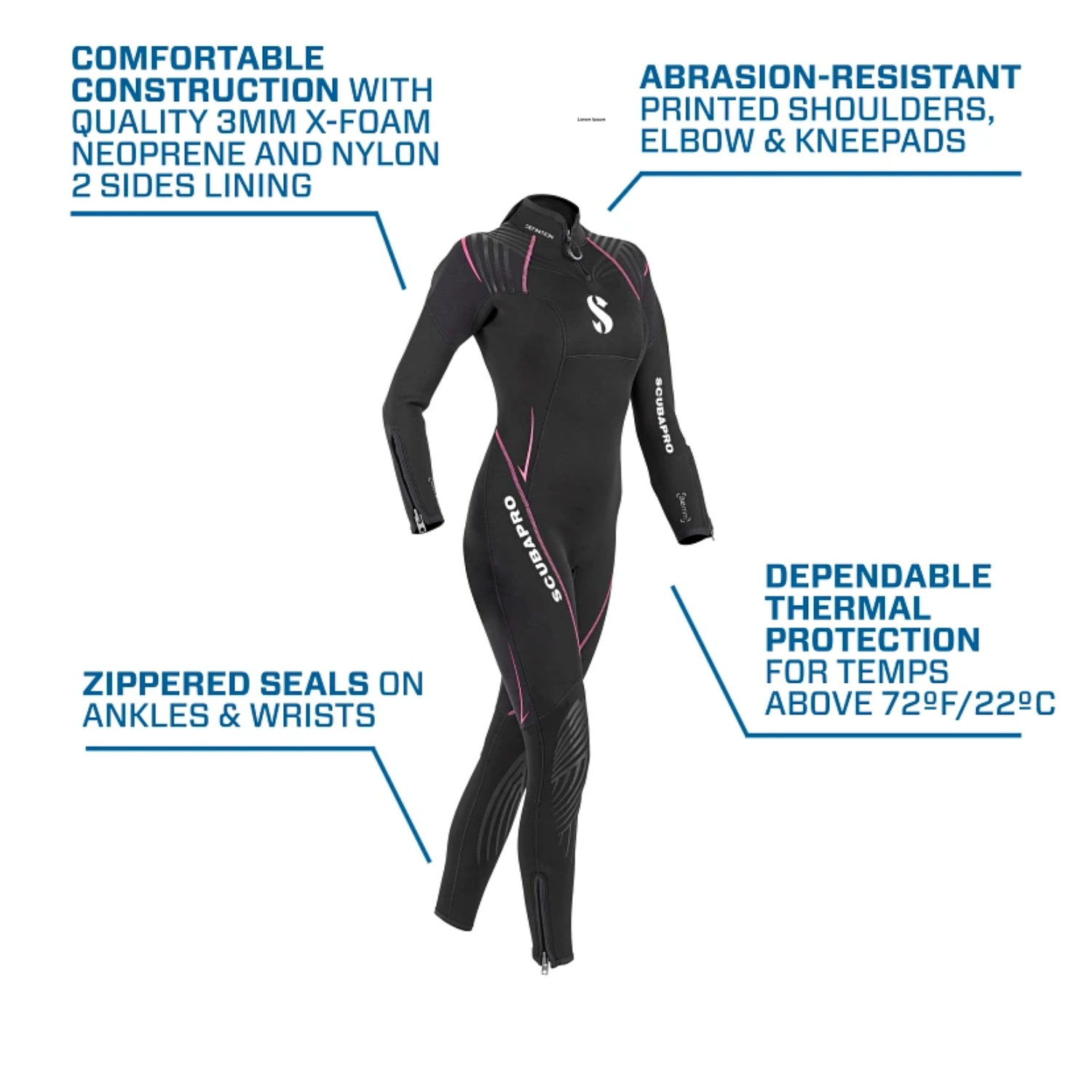 TRAJE DE NEOPRENO SCUBAPRO DEFINITION 5 MM - WOMEN
