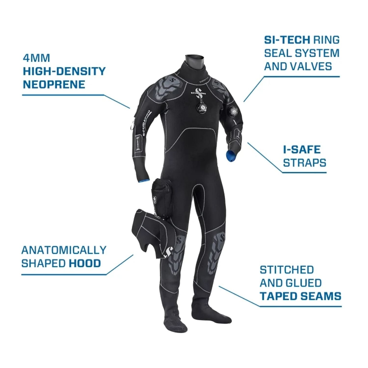 TRAJE SECO SCUBAPRO EVERDRY 4 DRYSUIT - MEN - 4MM